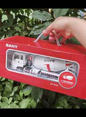 正品原厂 15:3 SANY 三一混凝土搅拌车 水泥罐车车 搅拌机 汽模型