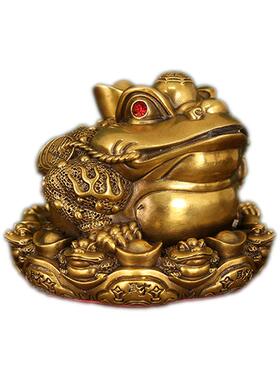 铜八方纳金财蟾八方招蟾蜍12八方聚宝金八方聚蟾宝金蟾手财工