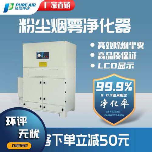 厂家直销激光烟雾净化器单双工位焊锡烟尘过滤除异味臭味净化器