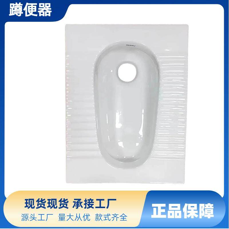 蹲便器水箱整套装直冲蹲坑式便池大便器卫生间陶瓷蹲厕s弯蹲便器