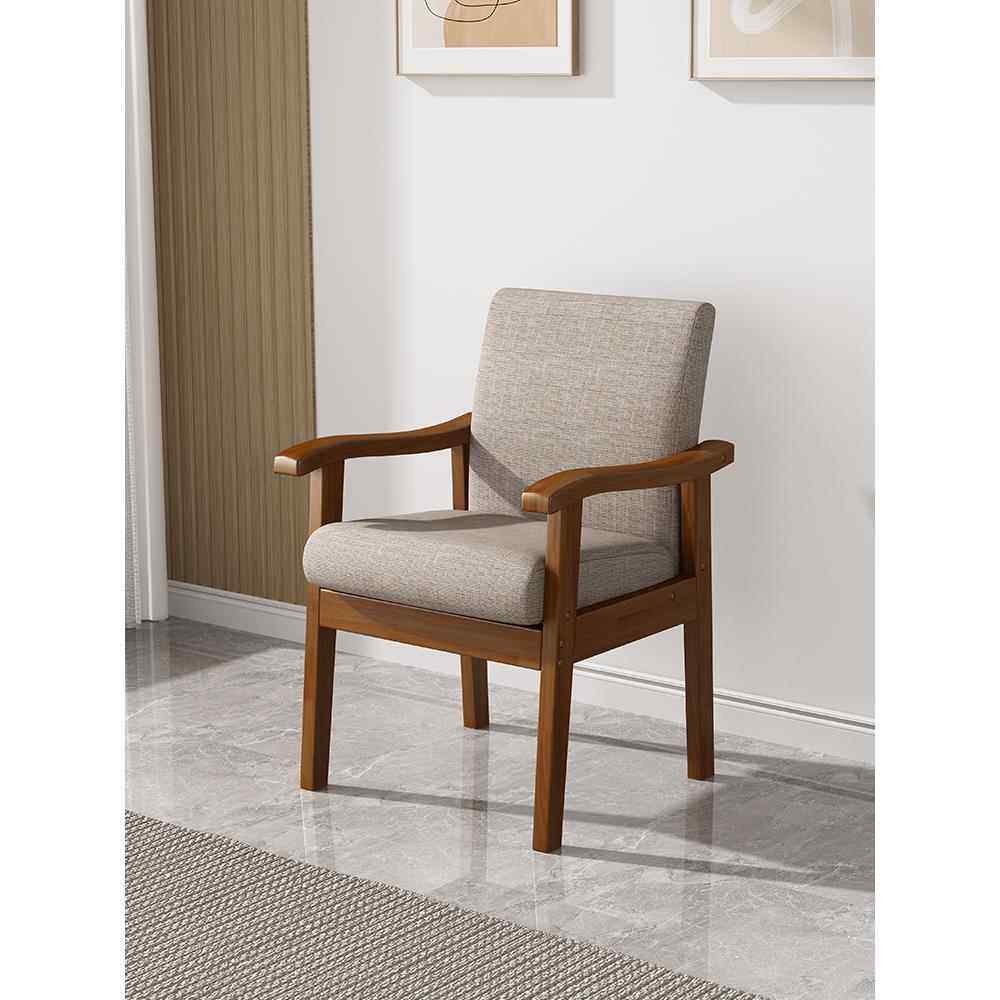 实木椅子扶手靠背椅家用单人沙发椅舒服久坐麻将椅休闲书桌老人椅,住宅家具,沙发椅,淘宝优惠券,粉丝福利购,淘宝优惠卷