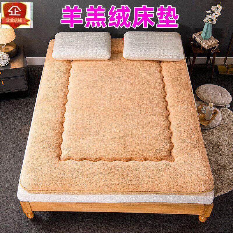 羊羔绒床垫春夏秋冬宿舍上下铺加厚褥子学生可折叠家用进口家纺