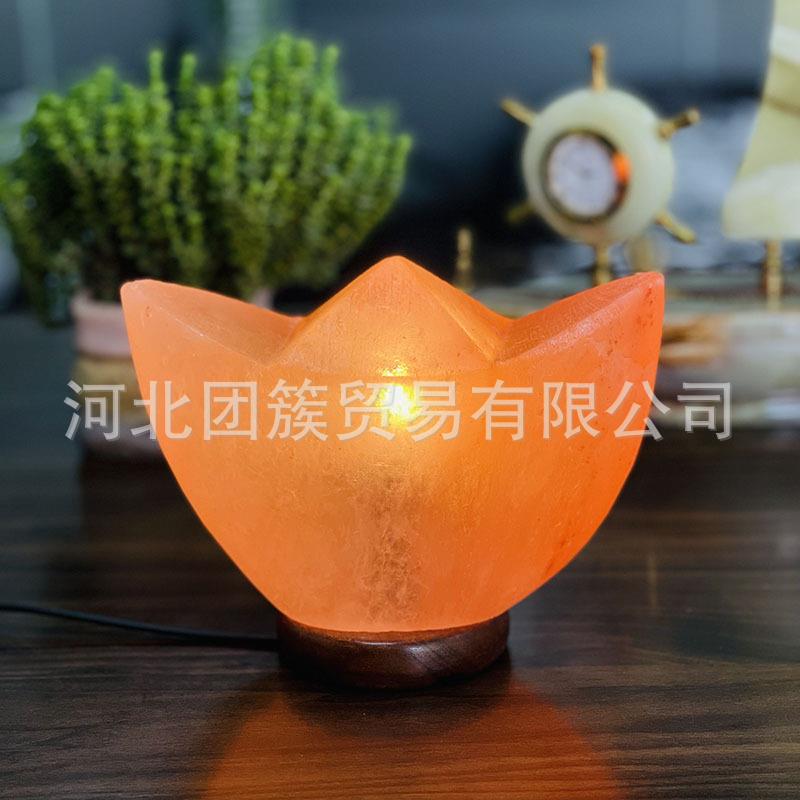 厂家水晶玫瑰盐灯 喜马拉雅水晶盐灯 巴基斯坦盐灯 造型帆船