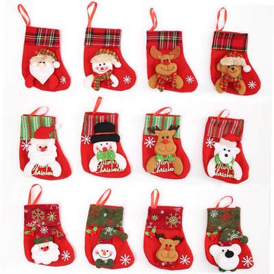 Christmas decoration tree stocking gift bag Candy bag圣诞袜
