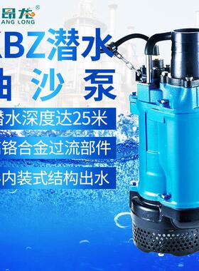 KBZ/KBS搅拌式潜水渣浆泵 耐磨合金抽沙泵 带滤网防堵塞潜水泵