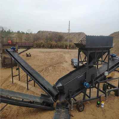 无轴滚动筒筛石机大型震动筛沙80/5机0/3型工业柴油振筛沙AVU0机