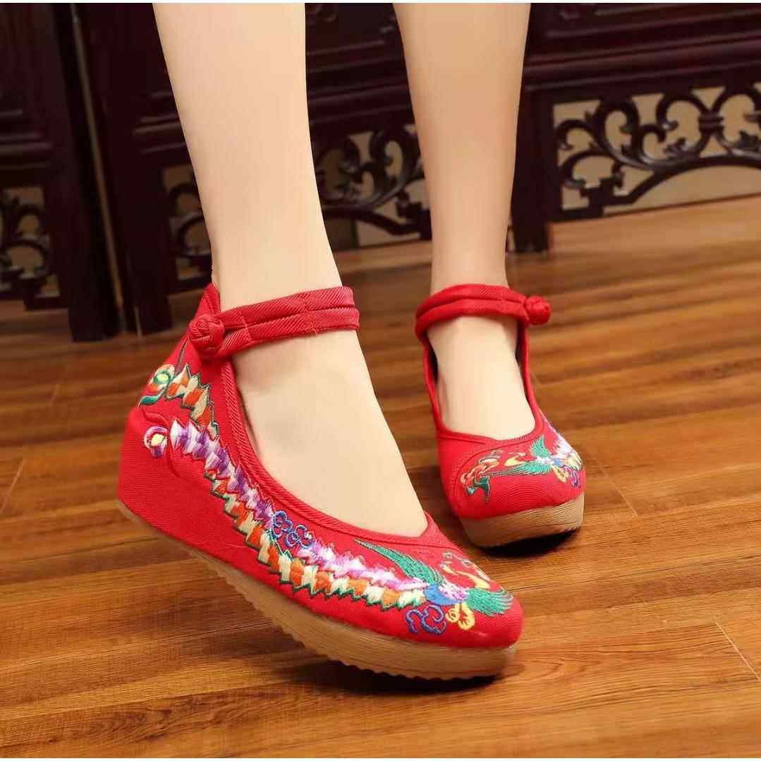 大彩凤 绣花鞋布鞋女单鞋混批鞋零批牛筋软底舞蹈汉服鞋,女鞋,帆布鞋,淘宝优惠券,粉丝福利购,淘宝优惠卷