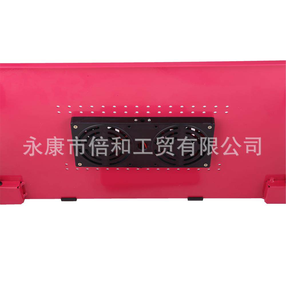 床上红色双风扇铝合金笔记本折叠电脑桌
