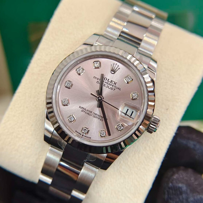 99新未使用劳力士日志型系列m278274冰粉盘自动机械女表手表正品