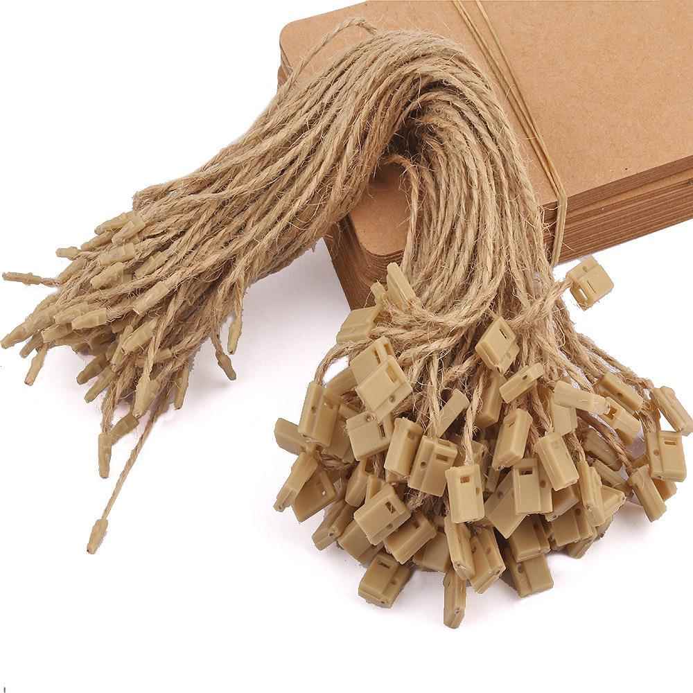 新款直销现货麻绳吊粒 DIY手工麻线吊牌绳服装挂绳牛皮纸色通用麻