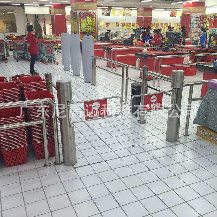 无锡超市入口自动感应单向门进出金属加工件/五金加工