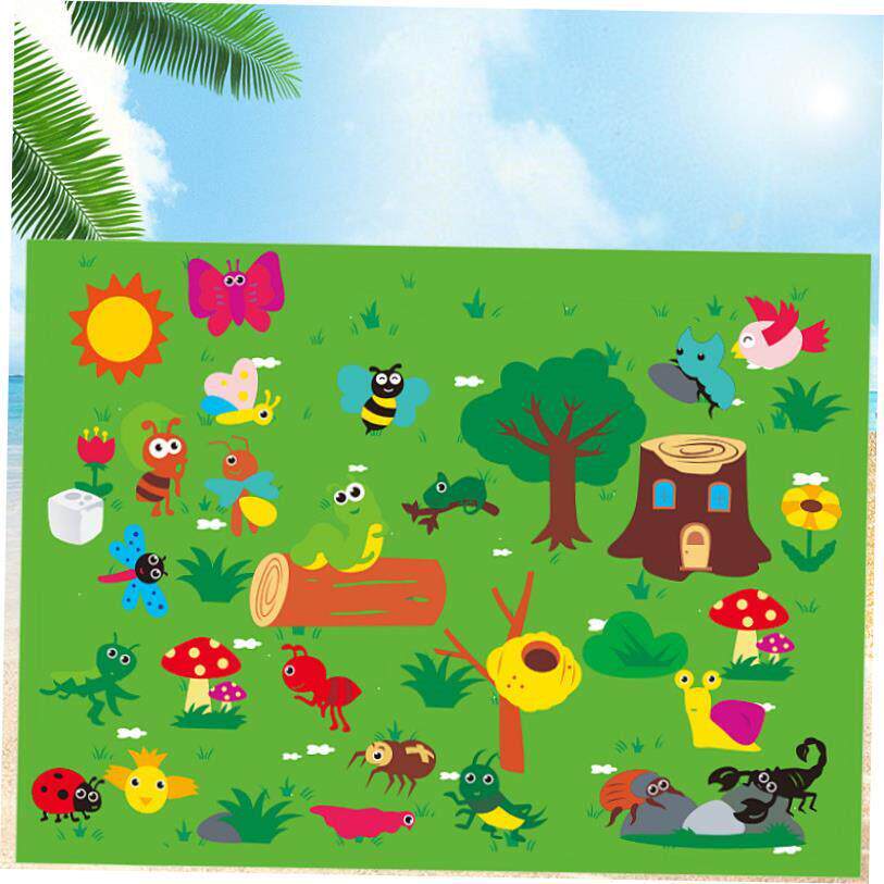 3D Felt Game Pack Storyboard Learning Board Dinosaur Animals