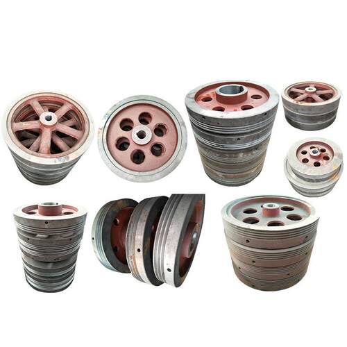 冲床皮带轮皮带盘上海二锻浙锻10t-125t压力机配件大飞轮灰铸铁