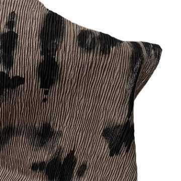 垂坠弹力 深豆沙水墨风不规则扎染百褶压褶雪纺面料设计师布料diy