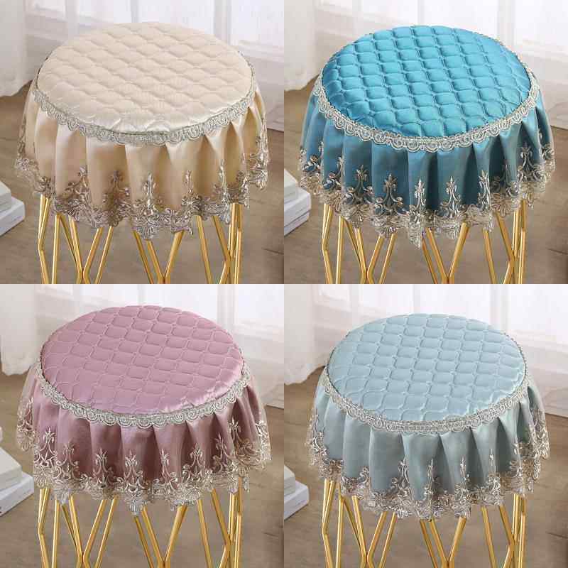 梳妆台圆凳子套罩家用化妆凳垫凳套椅子六边形八角椅套鸟巢坐北金