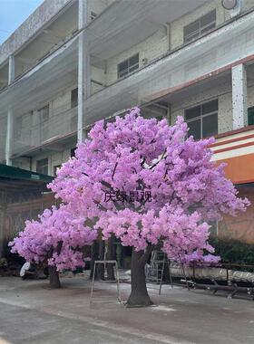 仿真粉樱花树白樱花树婚庆商场奶茶店装饰假花树别墅庭院布景摆件
