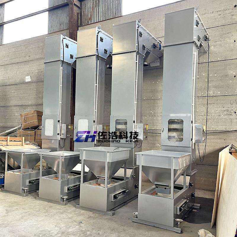 脱水蔬菜Z型斗式提升机石英砂Z型斗提机大米翻斗式上料机输送机