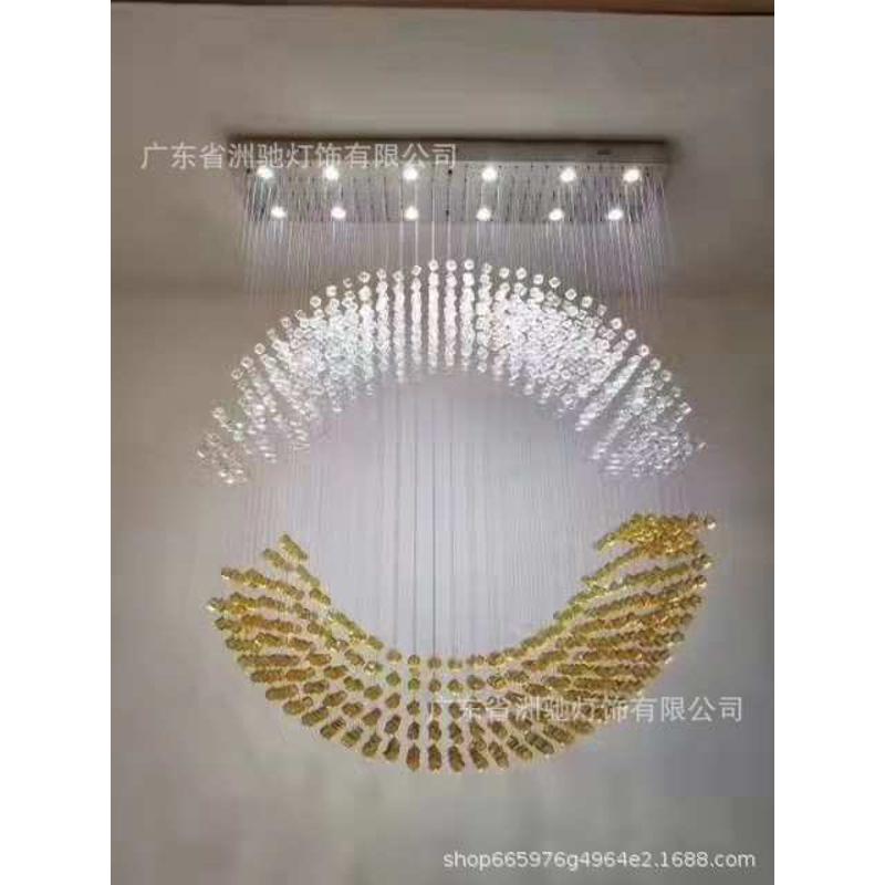 吊灯石头工程大堂个性定制售楼部别墅酒店水晶灯创意沙盘玻璃客厅