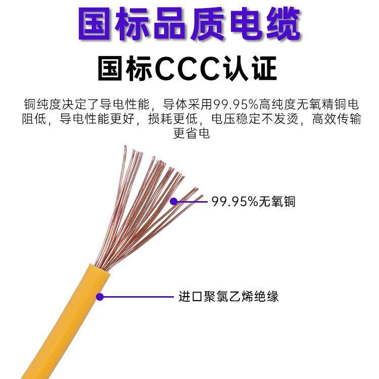 永壹牌 bvr铜芯软电线 1.5/2.5/4/6 平方铜芯线电缆珠江国标阻燃