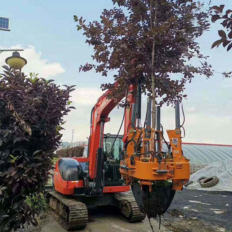 挖树苗机器带根部整棵树移植挖树机园林用大型移树机履带式挖树机