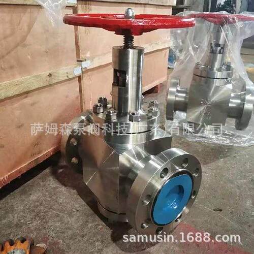 J44W-16P 304不锈钢法兰式角 截止阀直良工 标角式法兰止阀 铸钢