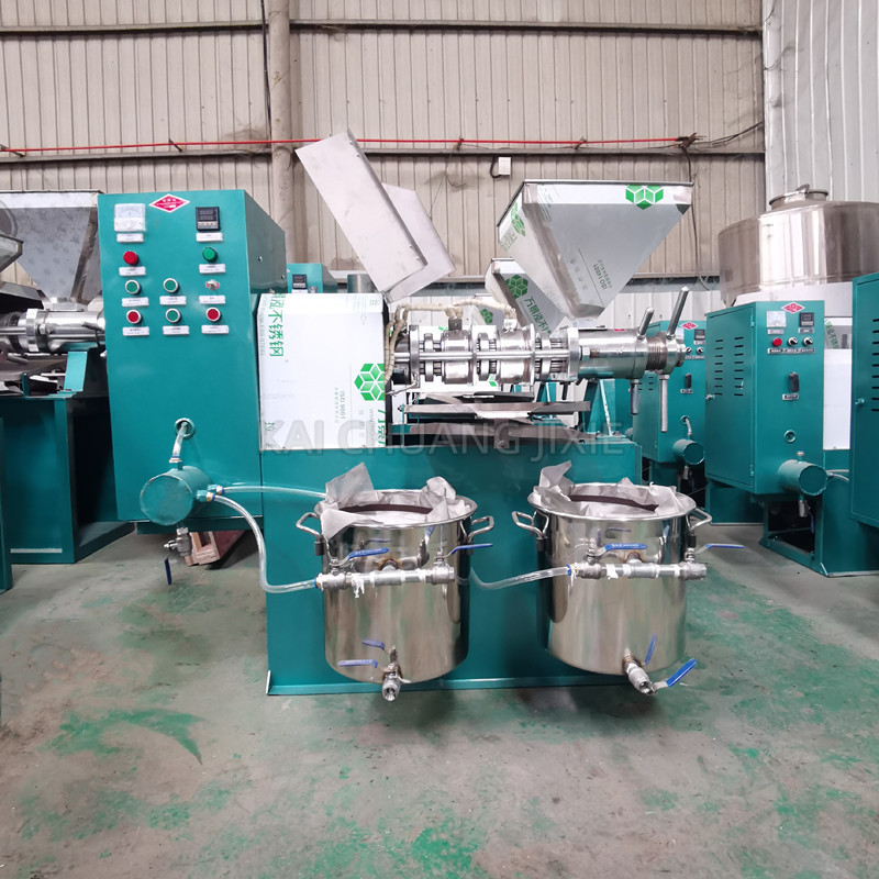 小螺榨油机 全自动榨UXX旋油滤一型体机花生油 油葵菜籽榨油机