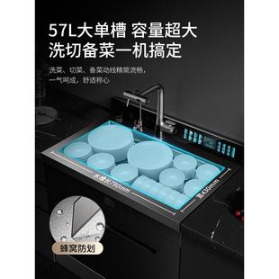 日本栖川集成水槽洗碗机一体13套变频分层洗XC-03独立烘干大单槽