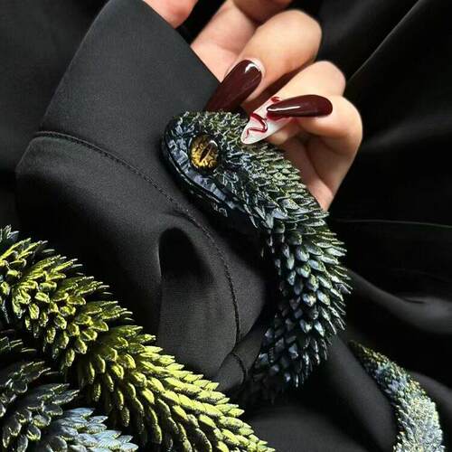 30cm 3D Printed Snake Toys Funny Printed Animals Snake Chris