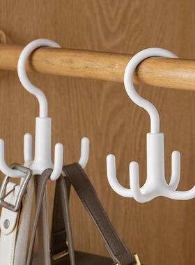 Rotating Four-Prong Hook: A Multi-functional Wardrobe Organi