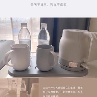 全季酒店客房杂件马克杯茶杯托 托盘电热水壶套装水杯茶具套组