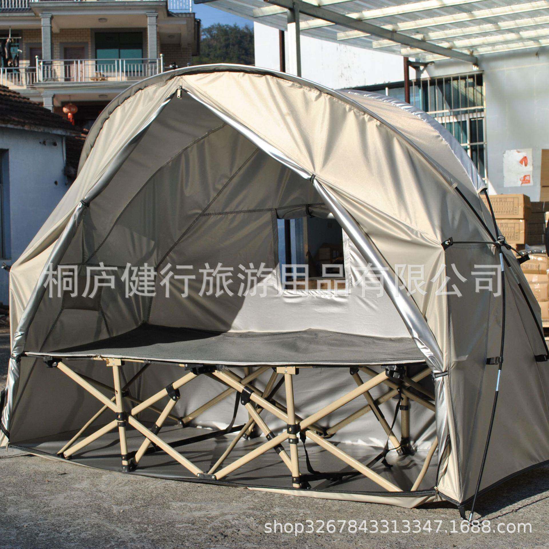涂银防雨单兵帐篷野营帐篷,保暖帐篷行军床帐篷,骑行帐篷单人帐篷