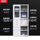 制办柜室文件柜铁皮柜子档公案资料柜钢财务凭证jb 001带锁员工储