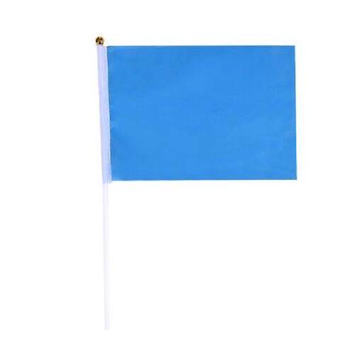 50pcs Handheld Square Flags Solid Color Mini Flag Party