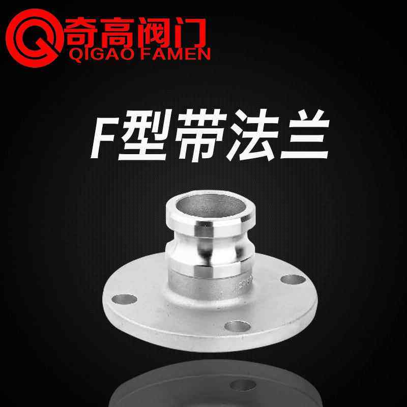 304不锈钢快速接头F型带法兰阳端快速接头DN15-DN150
