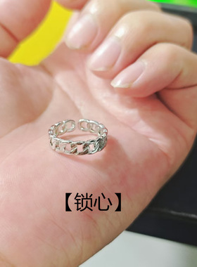ins嘻哈食指男士戒指戒指指环