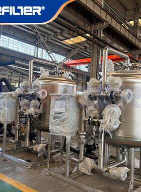 全自动撬装石英砂过滤器50T/hDN100100μm碳钢工业循环水处理
