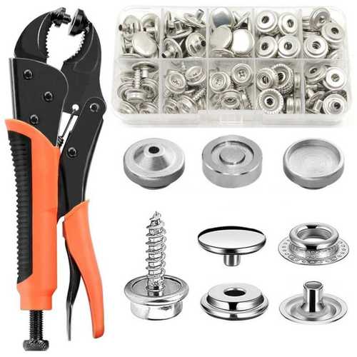 40套篷布固定扣子金属按扣四合扣不锈钢螺丝大白扣大力手压钳套装