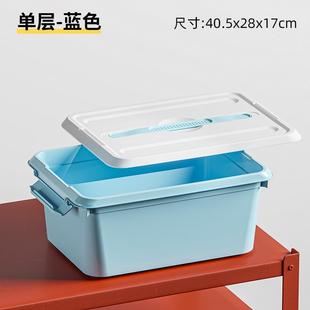 游泳收纳箱专用干湿分离装备收纳盒塑料整理箱小号手提有盖储物箱