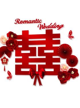 房F98HTTT9布置全屋套结婚饰男方婚婚礼新房房间女方装卧室婚庆装