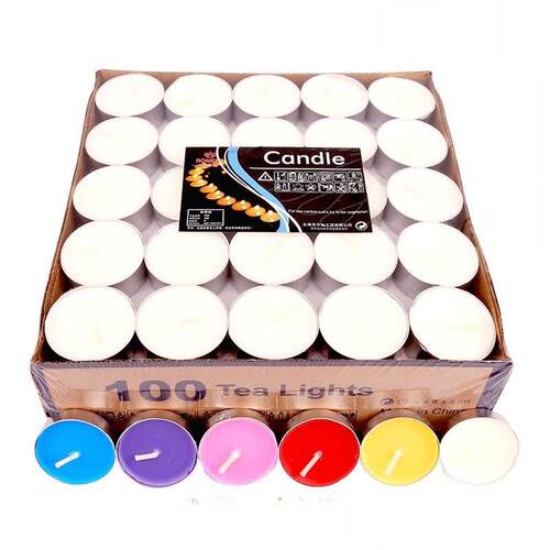 50pcs/Pack Flameless Candles Tea Lights Candle Tealight