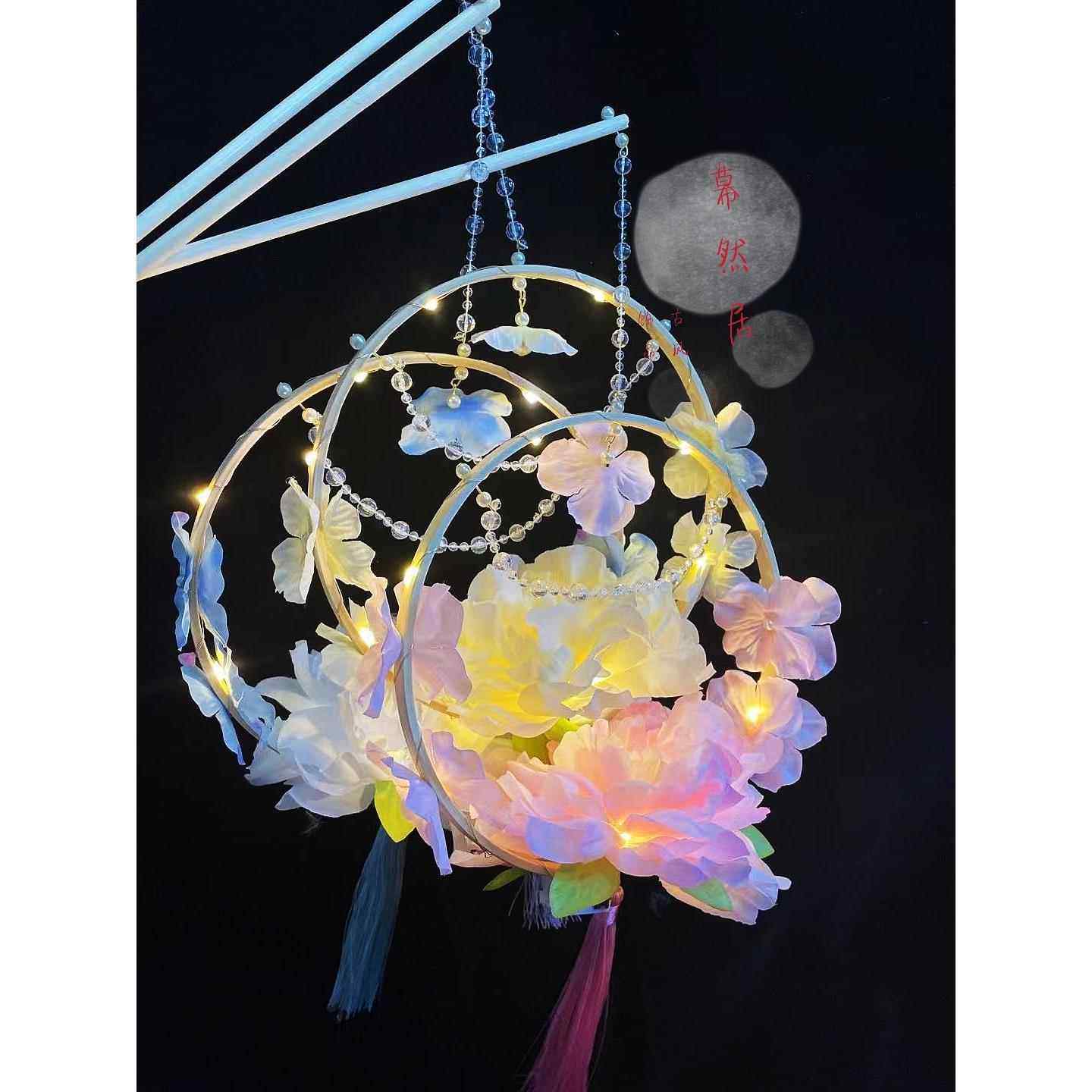 古风汉服手提超仙气羽毛道具摄影灯荷花灯河灯成品走秀手持昙花灯,节庆用品/礼品,荷花灯/河灯,淘宝优惠券,粉丝福利购,淘宝优惠卷