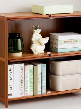 A8L纳书架置简物架落学地实木儿童易书柜子省空间生桌上F76TJ65T