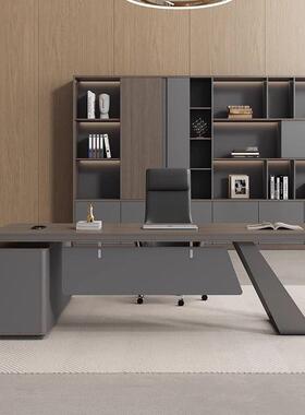 高办jls7J566公家具老办公桌档轻新款班台董事长总裁经理桌板桌椅