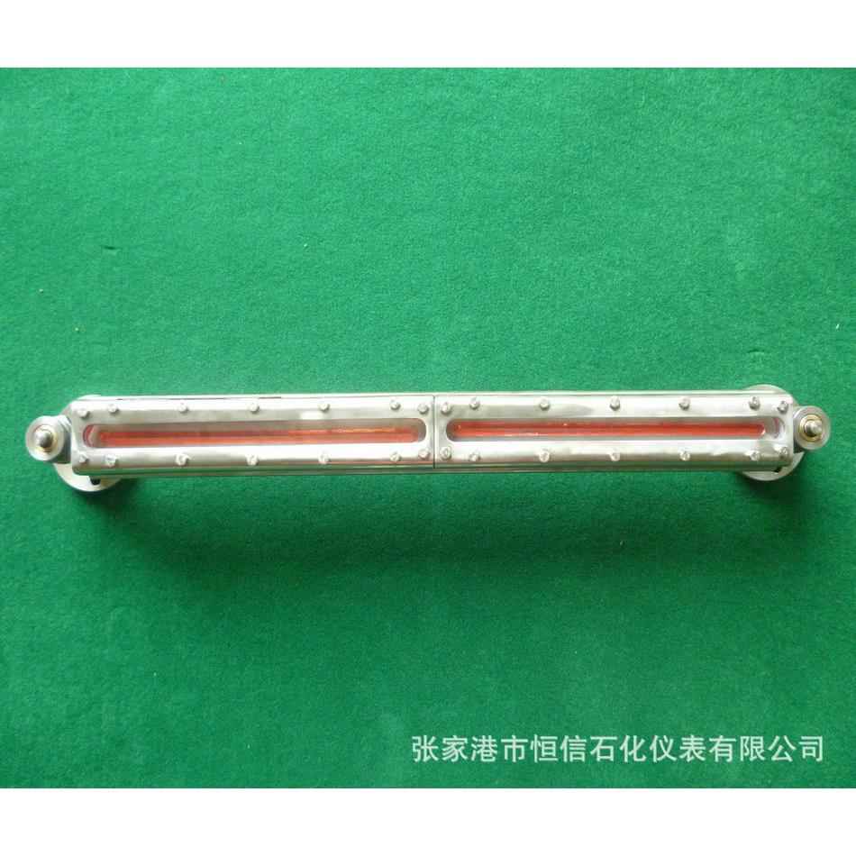 船用玻璃板液位计带温度显示高压玻璃板液位计不锈钢平板水位计