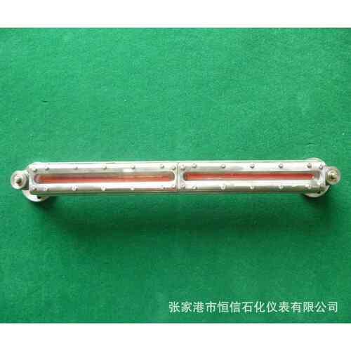 船用玻璃板液位计带温度显示高压玻璃板液位计不锈钢平板水位计
