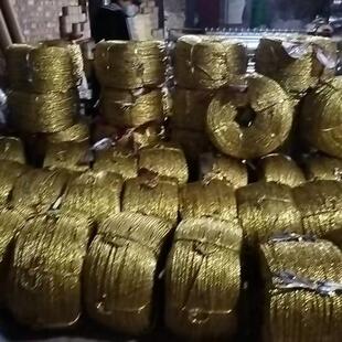 834绑带绳子捆绑塑厂秧家耐 黄废金绳纸打包大棚压膜吊线绳料包装