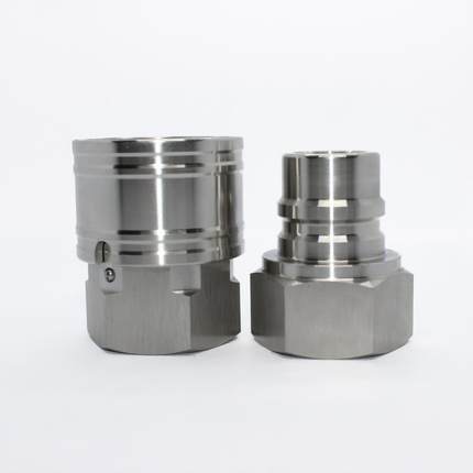 ST不锈钢大流量快速接头无阀芯开通洗车机液压快速接头