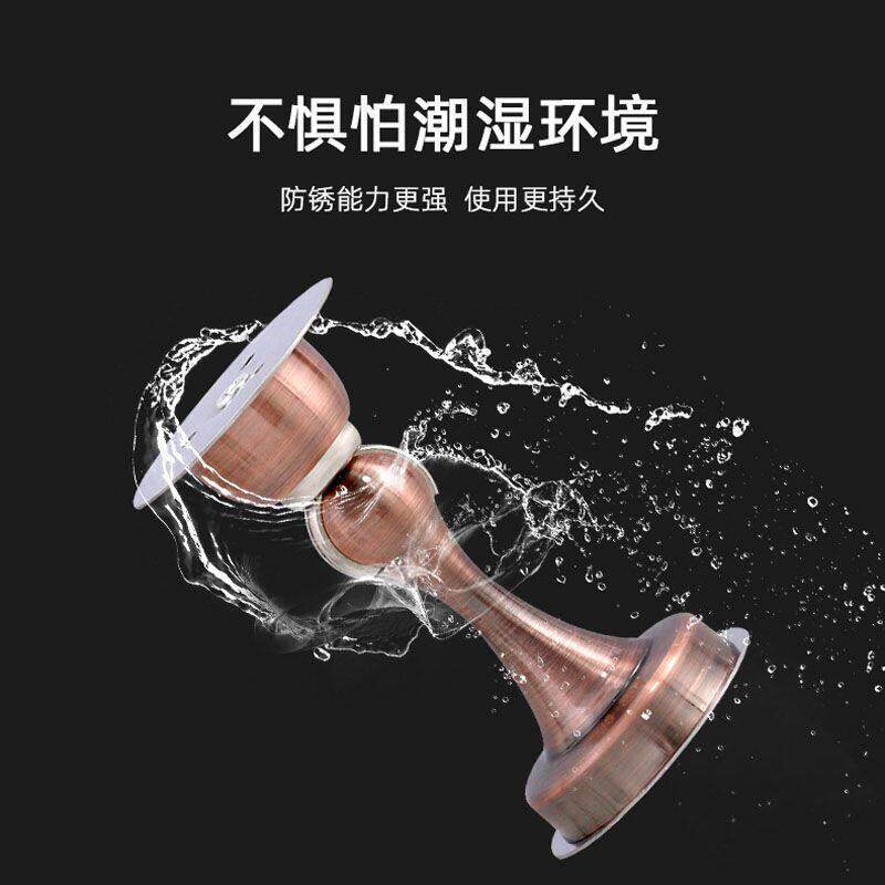 免打孔不锈钢吸门器门吸地吸墙吸化妆室门碰门阻强磁防撞门挡