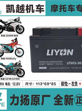 凯越321R/RR 250RR刺鸟400X/F500X/F 525X/F 450Rally MX250电瓶