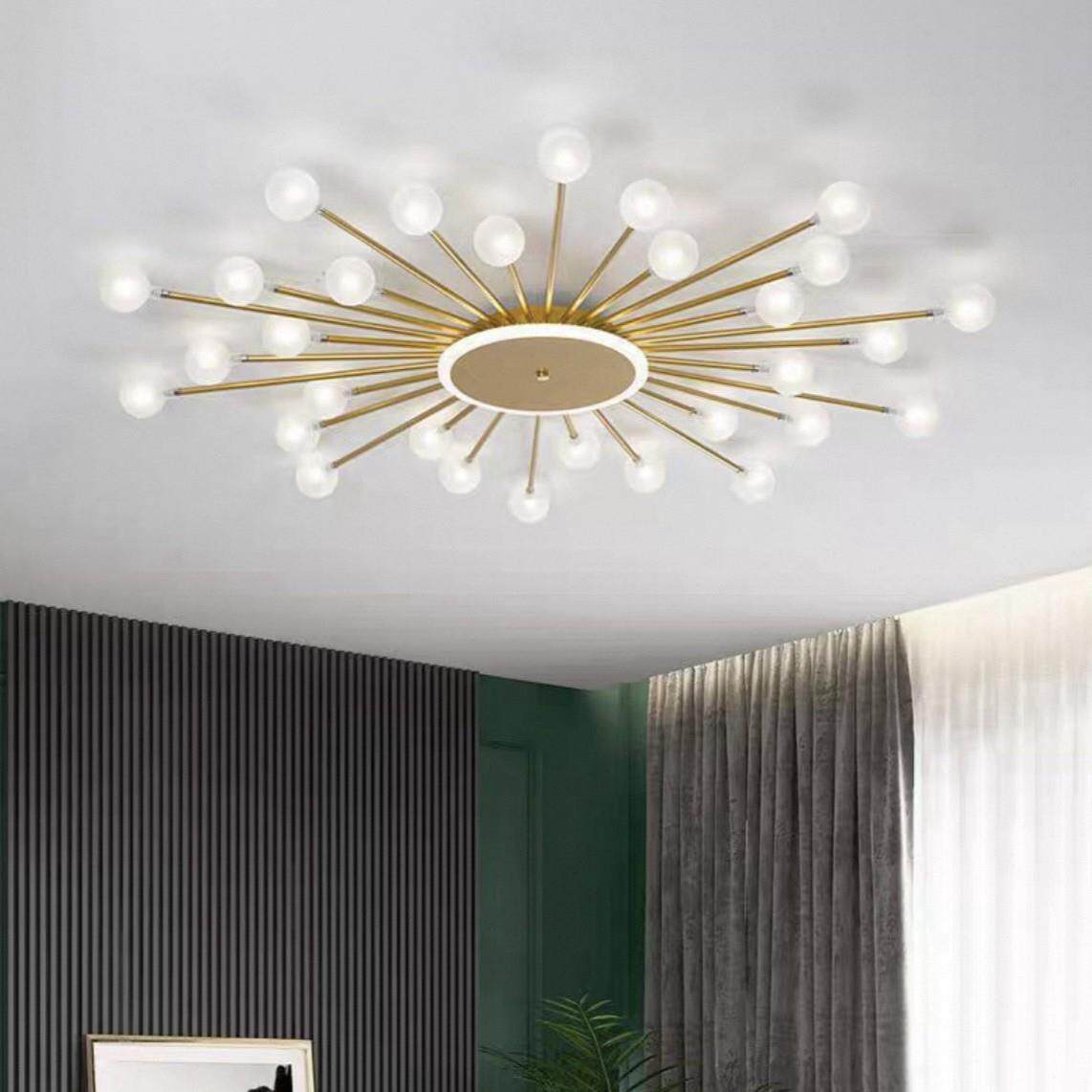 轻奢客厅灯大气简约现代家用创意个性浪漫温馨卧室灯房间吸顶灯具